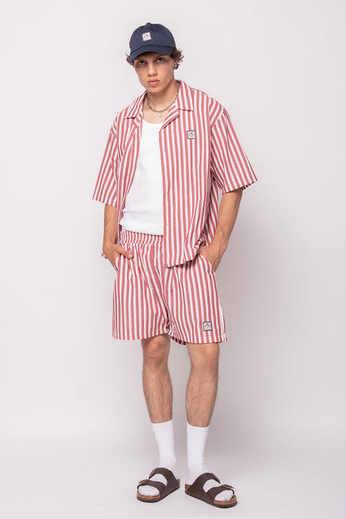 Camisa Red Ivory Stripes Sumo