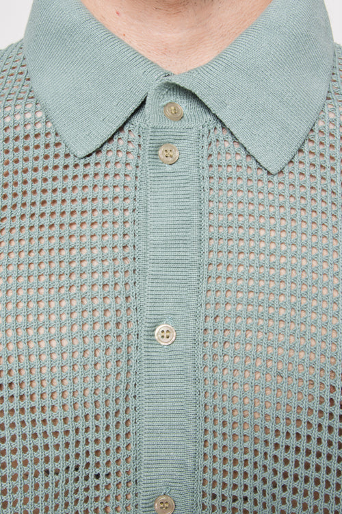 Polo Crochet Water Green