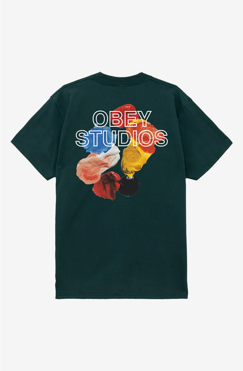 Camiseta Obey Studios Palette Rain Forest