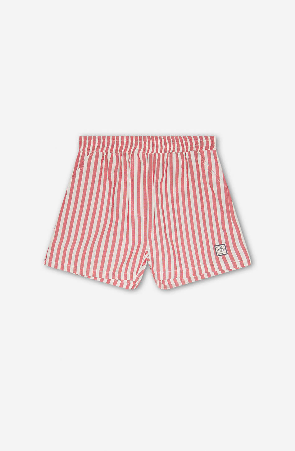 Short Red/ Ivory Stripes Sumo