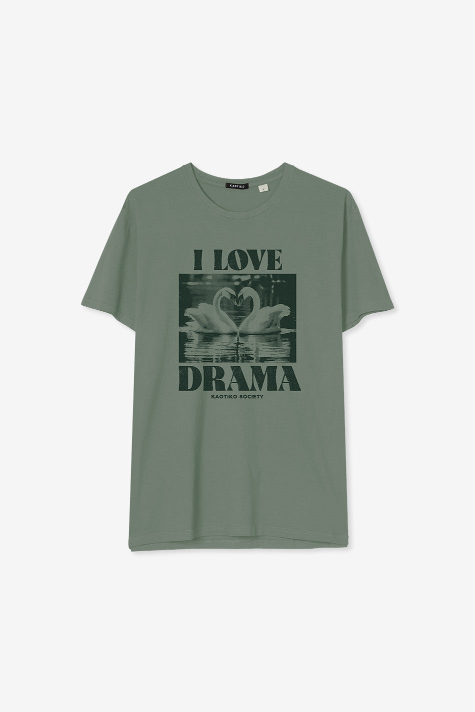 Washed Swans Green T-shirt