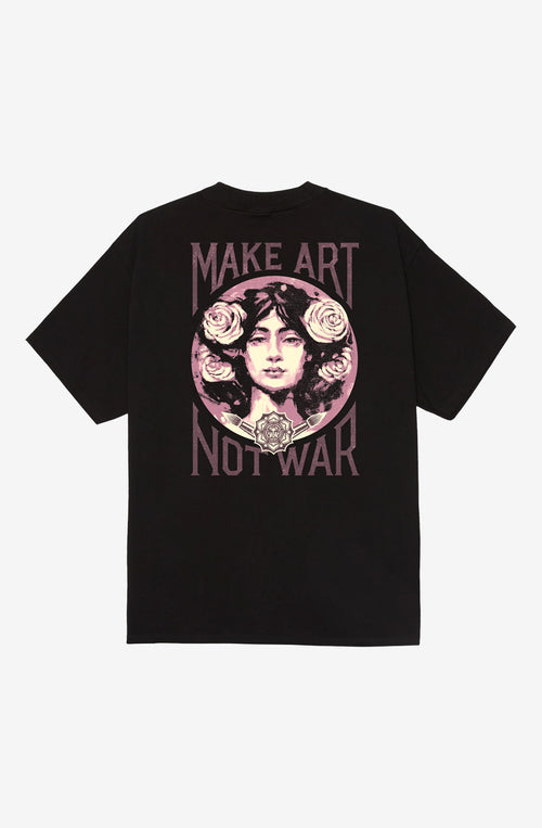 Camiseta Obey Make Art Not War Black