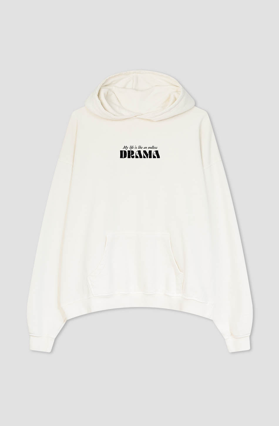 Sudadera Washed Drama Ivory