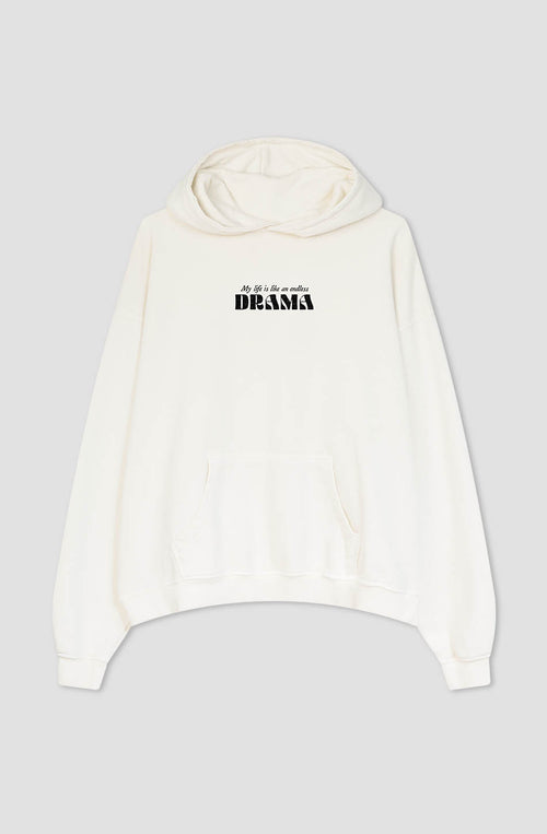 Sudadera Washed Drama Ivory