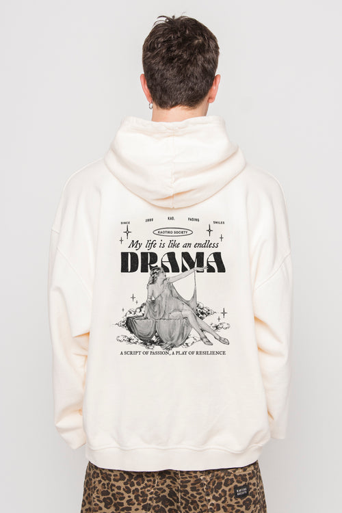 Sudadera Washed Drama Ivory