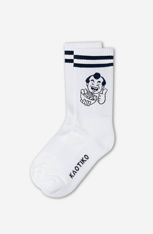 White Ramen Socks