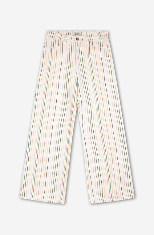 Apple Ivory Multi Strip Pants