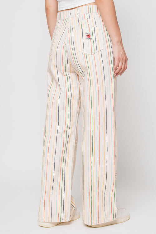 Apple Ivory Multi Strip Pants