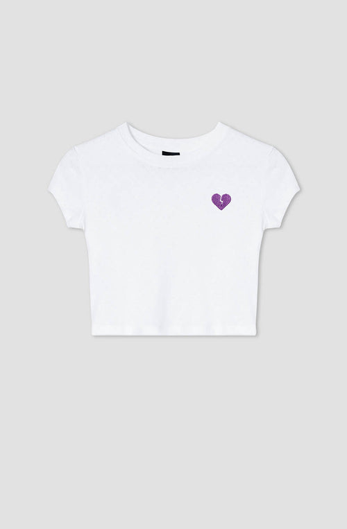 Broken Heart White/ Mallow T-shirt