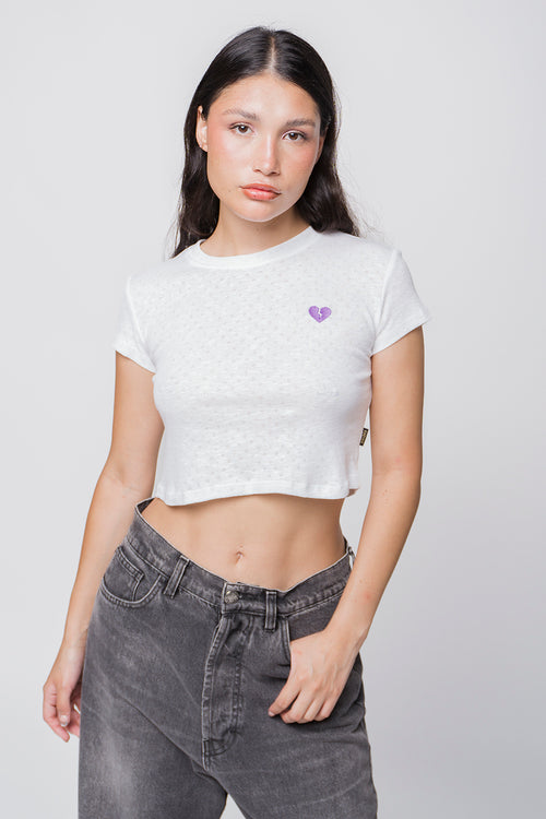 Broken Heart White/ Mallow T-shirt