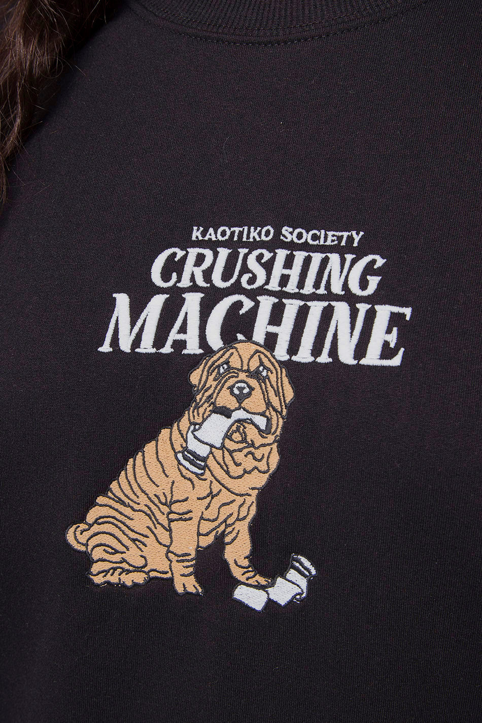 Sudadera Crushing Machine Black