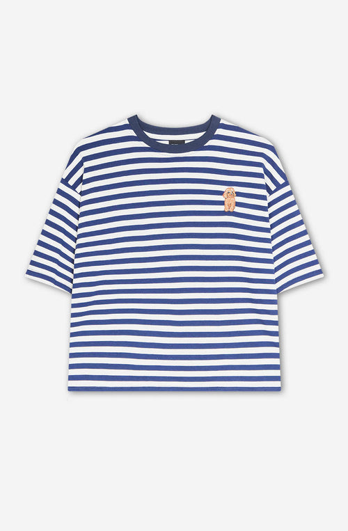 Camiseta Stripes Poodle Navy