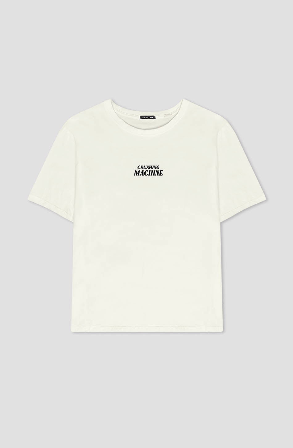 Camiseta Washed Crushing Machine Ivory