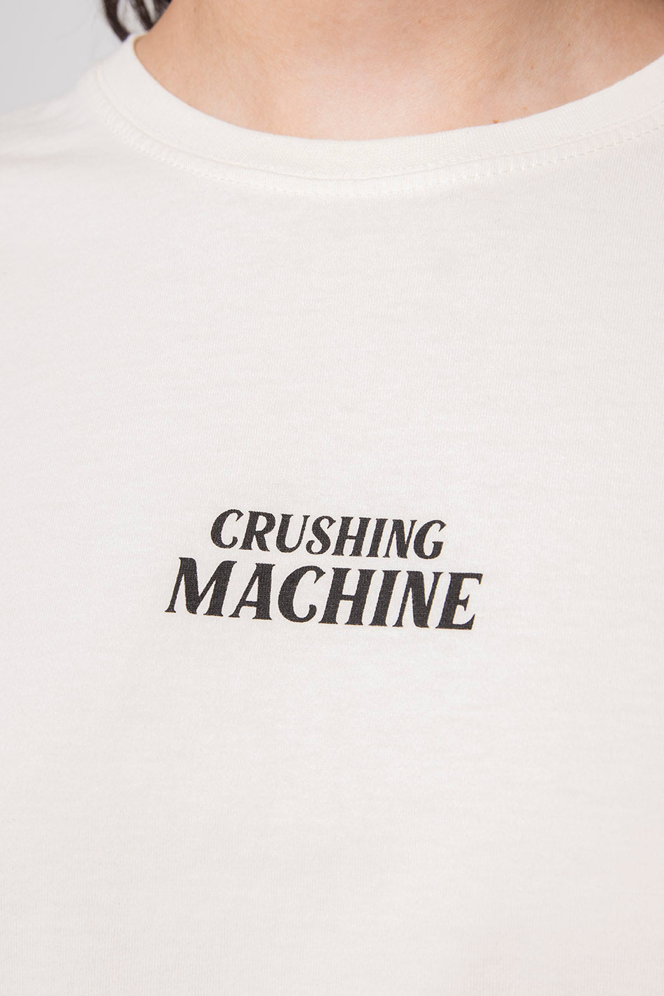 Camiseta Washed Crushing Machine Ivory