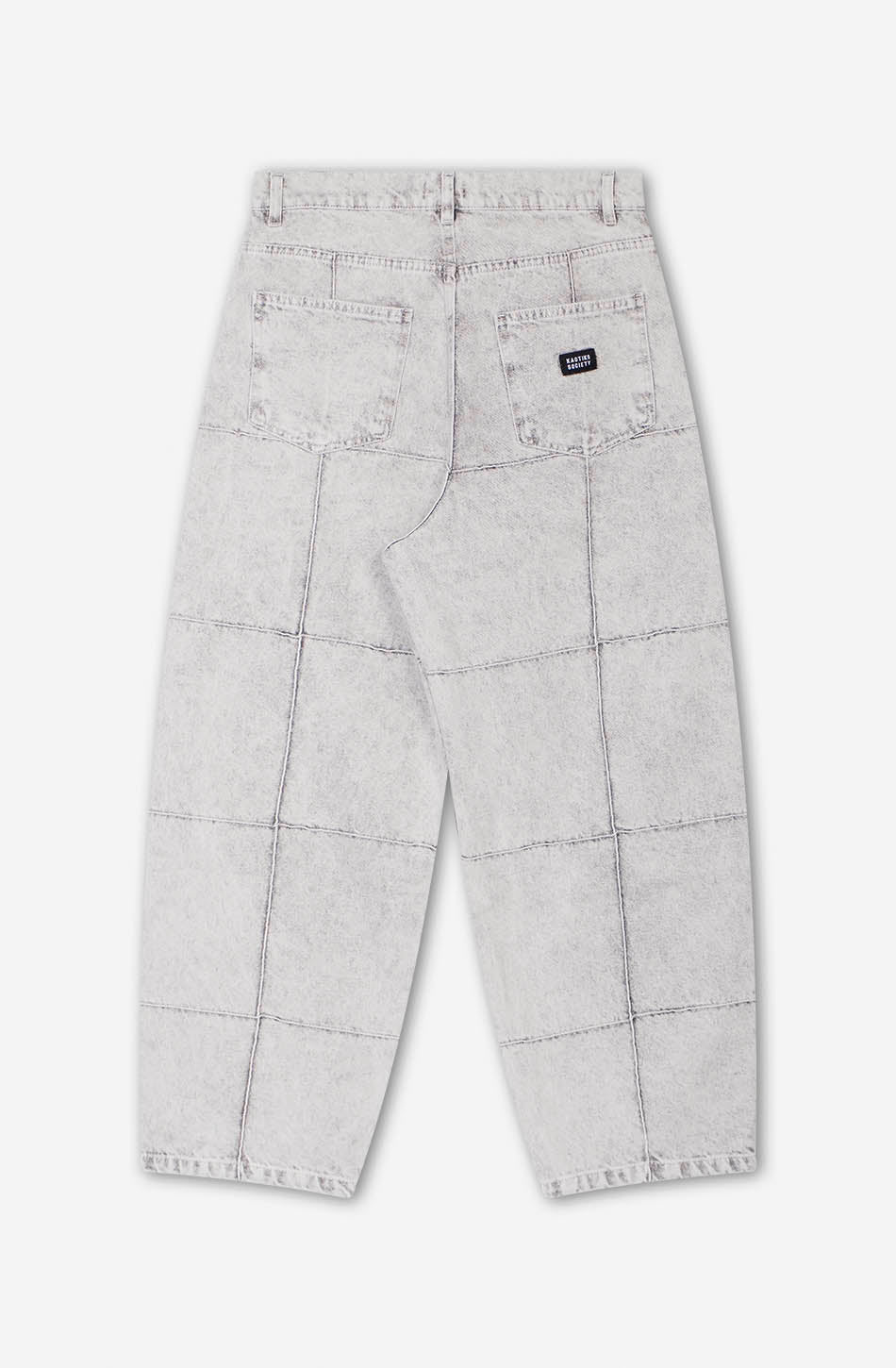 Pantalón Washed Patched Pearl Gray