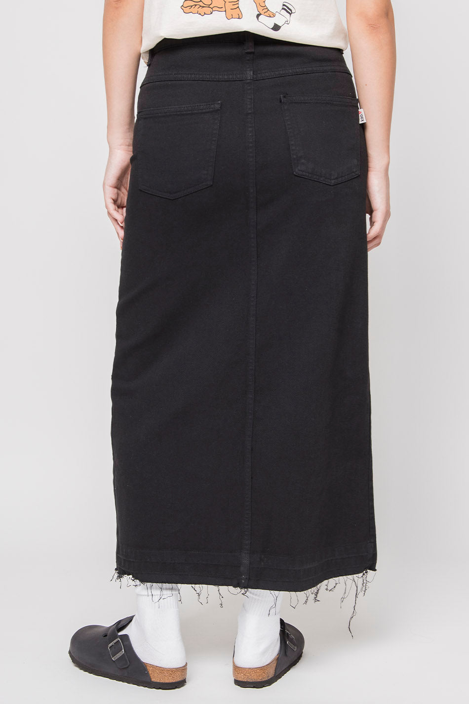 Black Denim Skirt