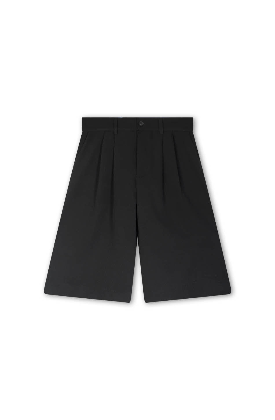 Bermuda Wide Leg Pinzas Black