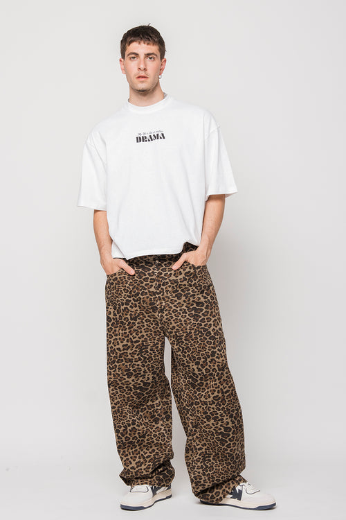 Pantalón Loose Leopard Brown