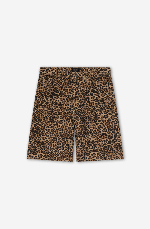 Losse Leopard Brown Short