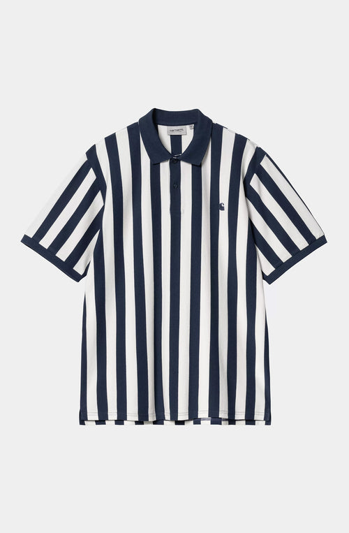 Carhartt WIP Boynton Stripe Jacquard Ink Polo