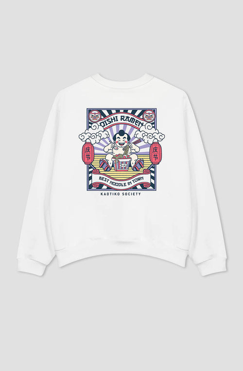 Organic Cotton Oishi Ramen White Sweatshirt