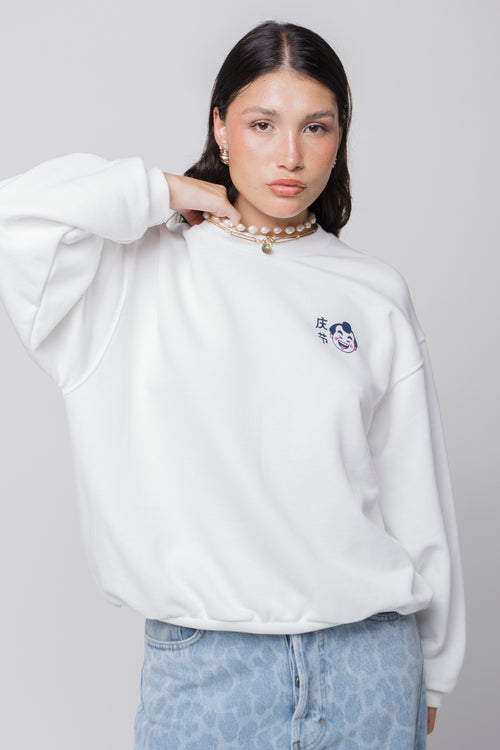 Organic Cotton Oishi Ramen White Sweatshirt