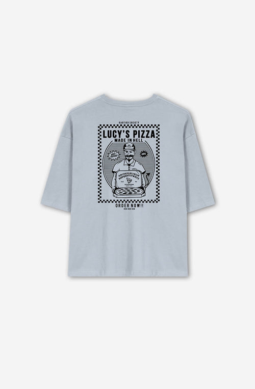 Lucys Pizza Steel T-shirt