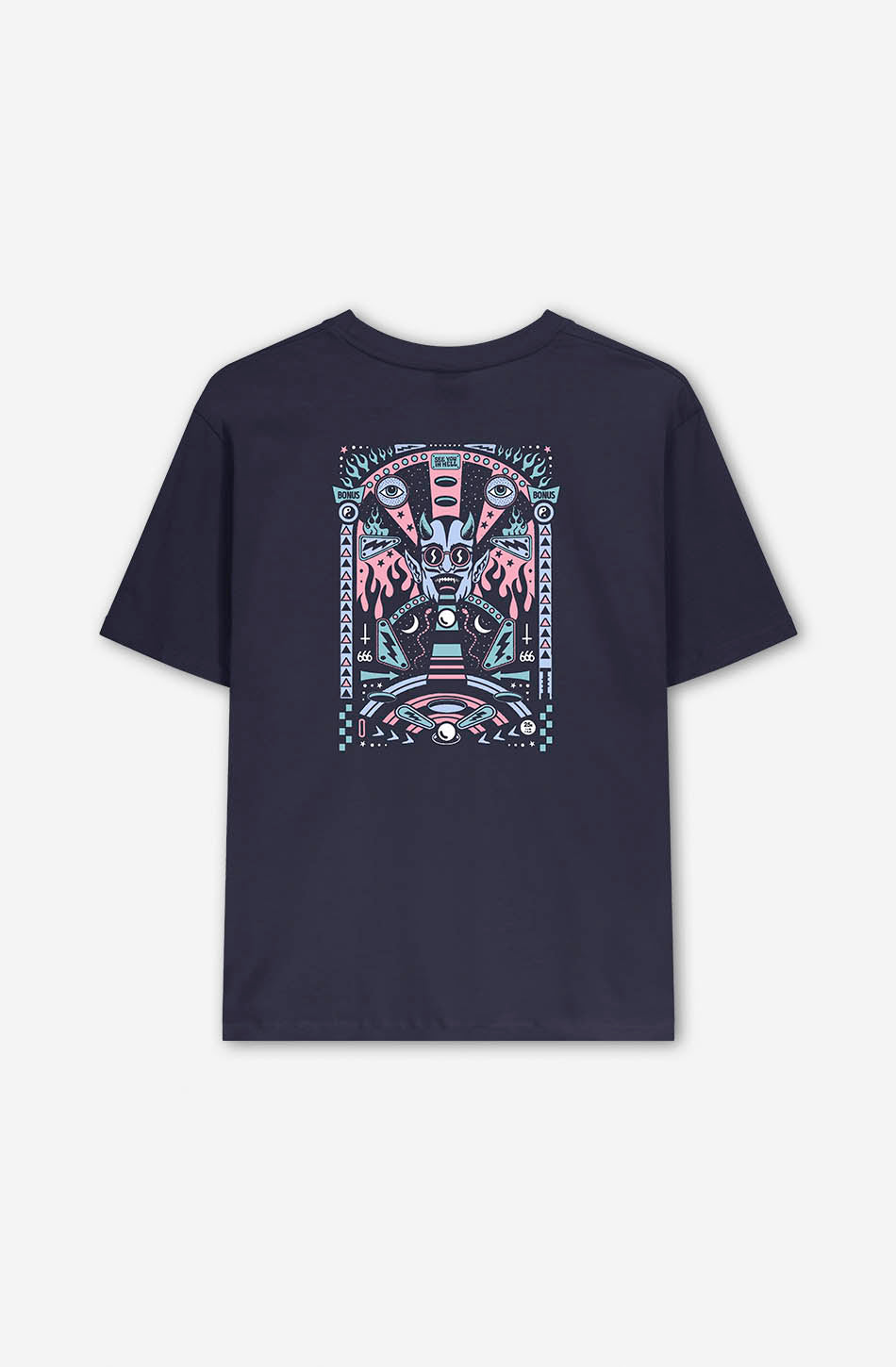 Pinball Navy T-shirt