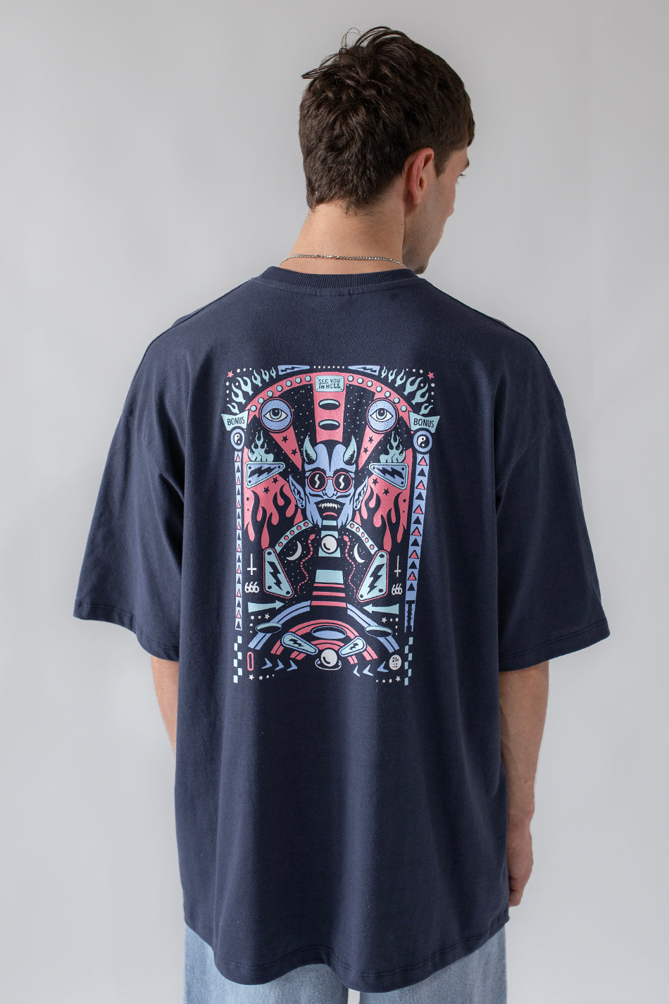 Camiseta Pinball Navy