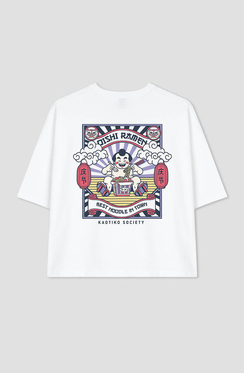 Camiseta Organic Cotton Oishi Ramen White