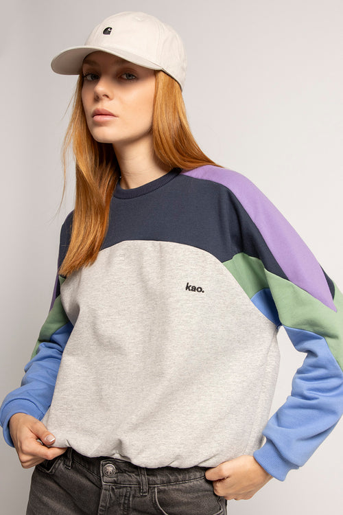 Elina Gray / Navy Sweatshirt