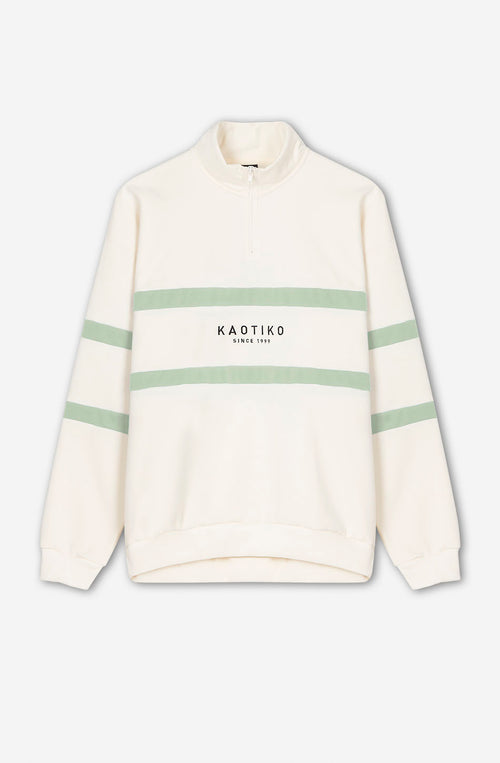 Berwin Ivory/ Fresh Green Sweatshirt