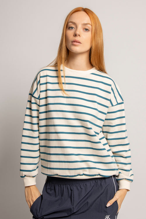 Stripes Blue/Ivory Sweatshirt