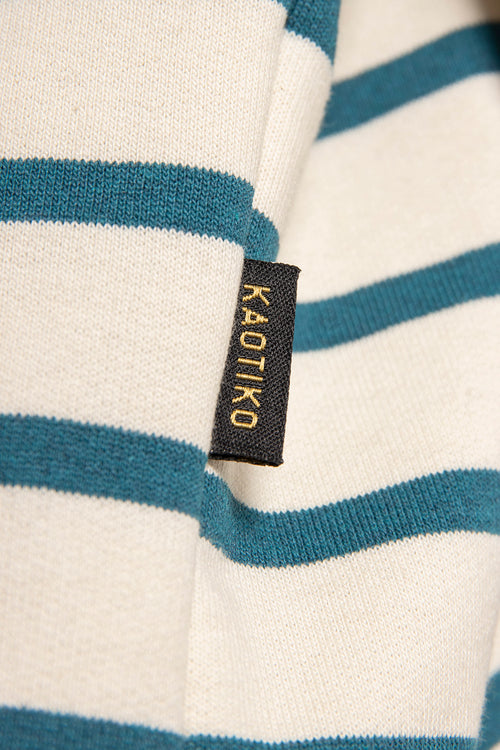 Sudadera Stripes Blue/ Ivory