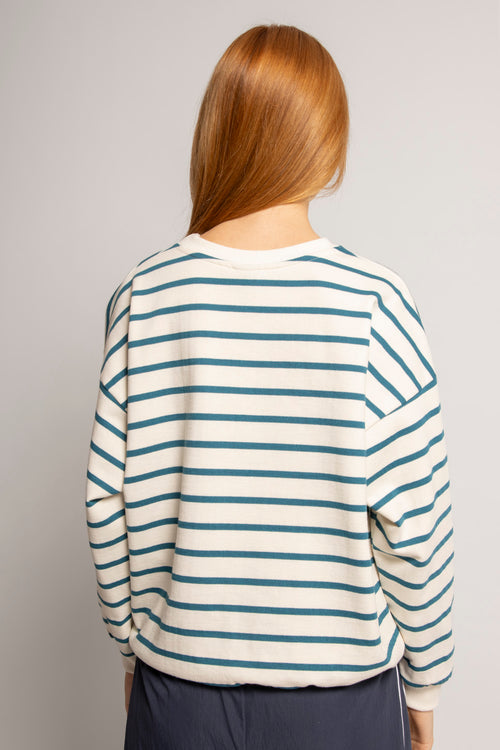 Stripes Blue/Ivory Sweatshirt