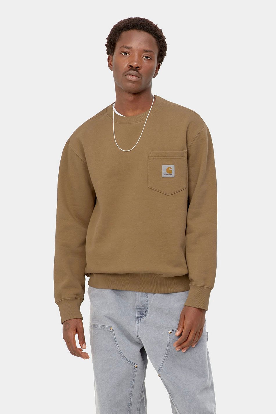 Carhartt sweatshirt brown best sale