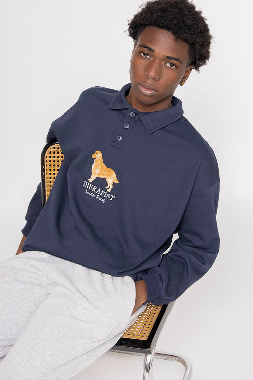 Golden Sweatshirt Navy