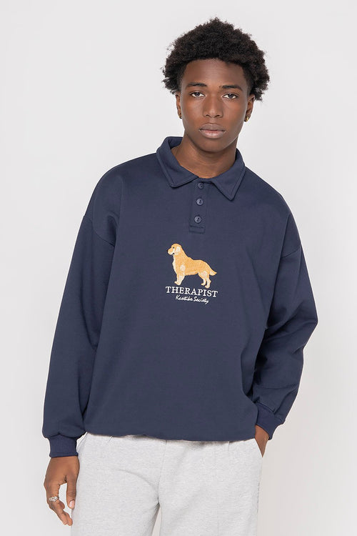 Golden Sweatshirt Navy