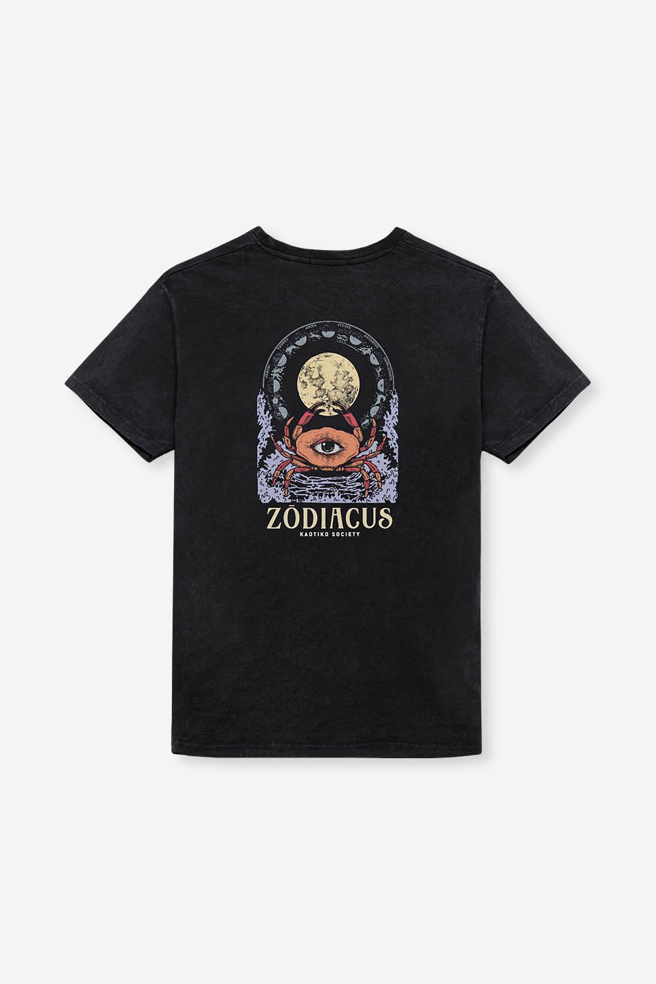 Camiseta Washed Zodiacus Black