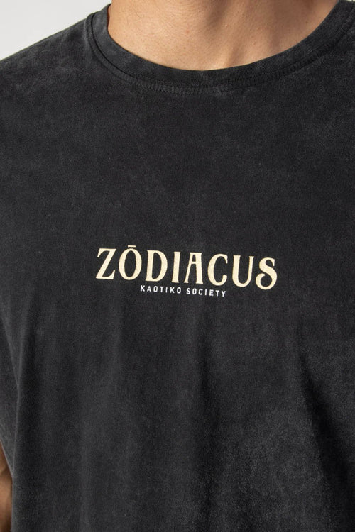 Camiseta Washed Zodiacus Black