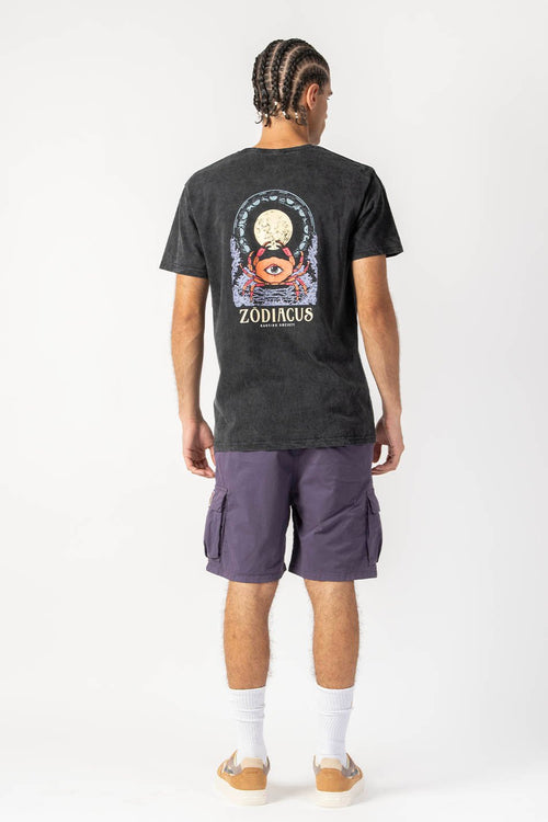 Camiseta Washed Zodiacus Black