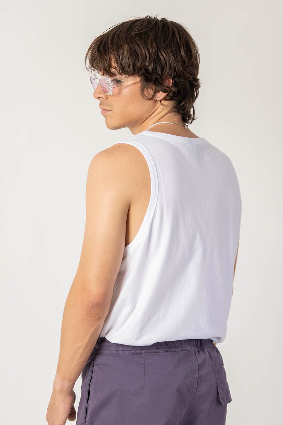 White Nathan Tank Top