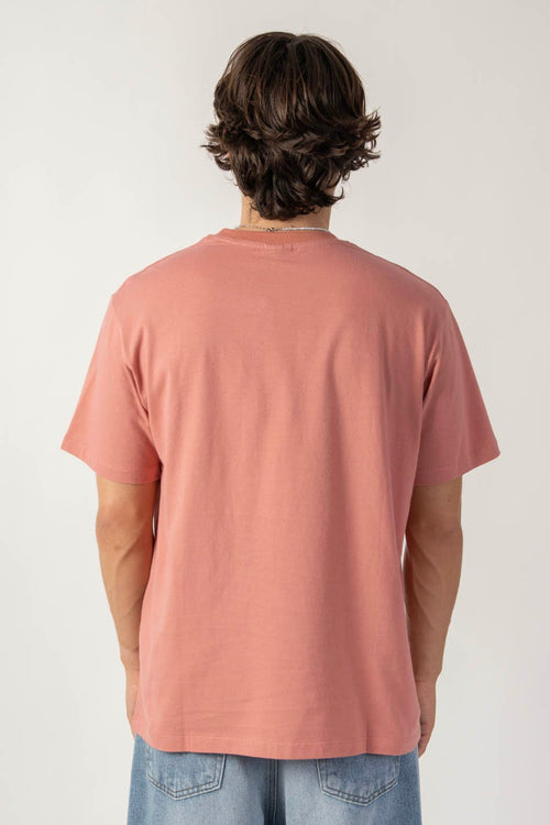 Camiseta Pocket Flower Society Salmon