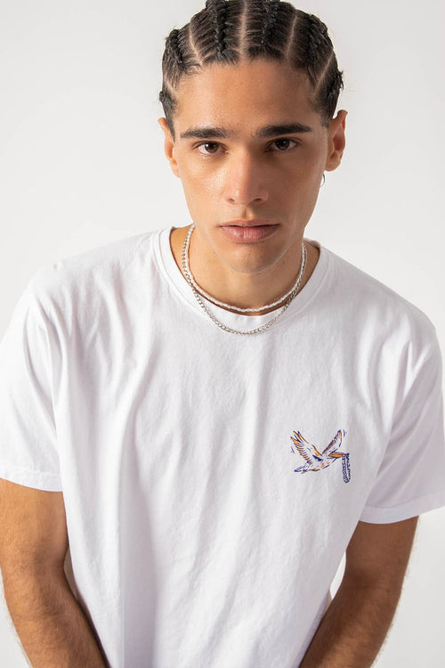 Camiseta Washed Beach Bar White