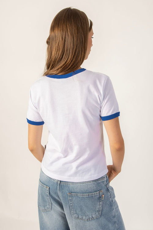 Camiseta Rolling White / Royal