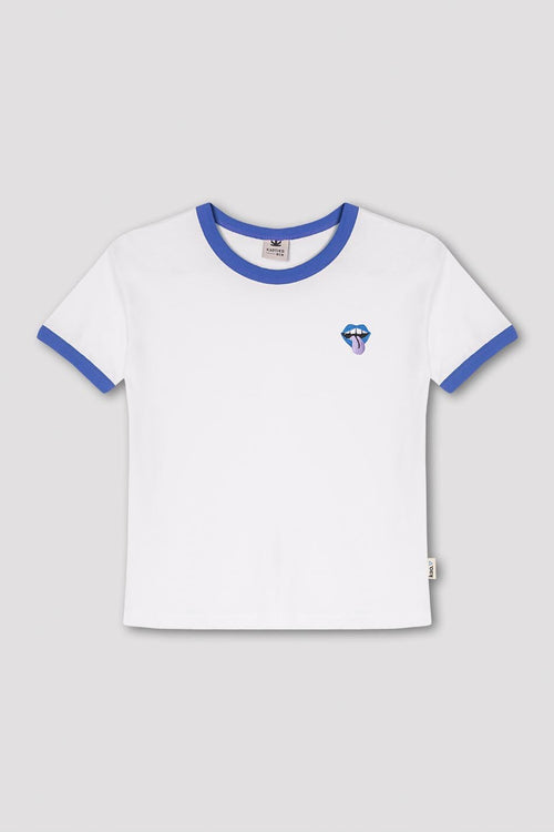 Camiseta Rolling White / Royal