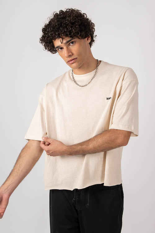 Calvin Cropped Organic Cotton T-shirt