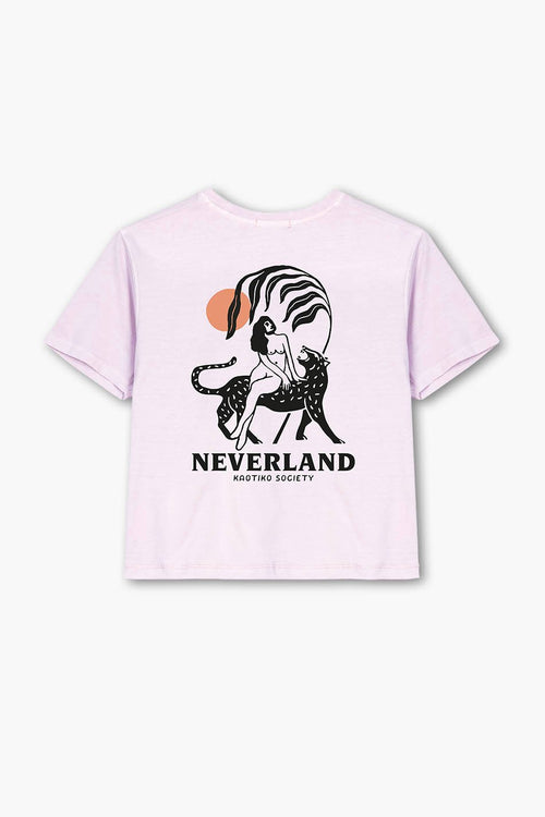 Camiseta Washed Neverland Malva