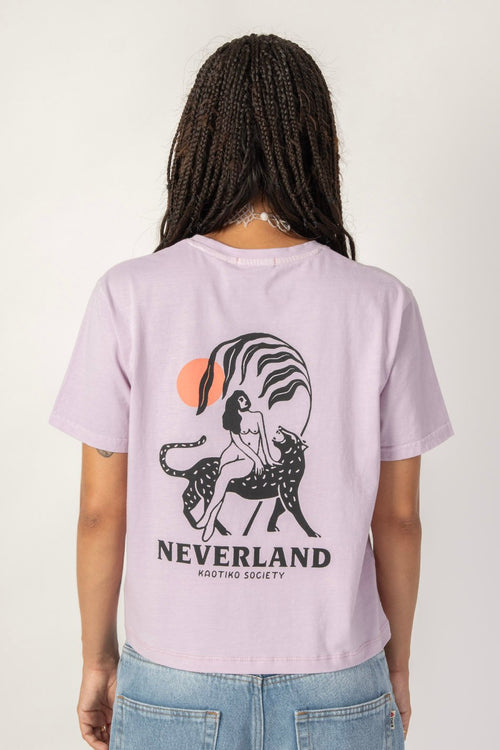 Camiseta Washed Neverland Malva