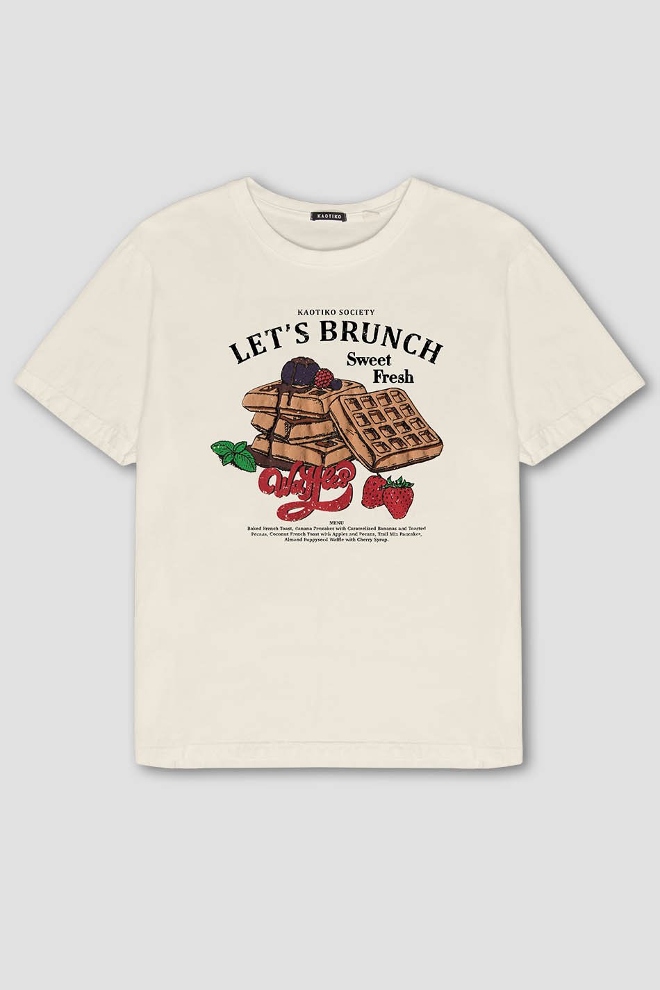 Camiseta Washed Let's Brunch